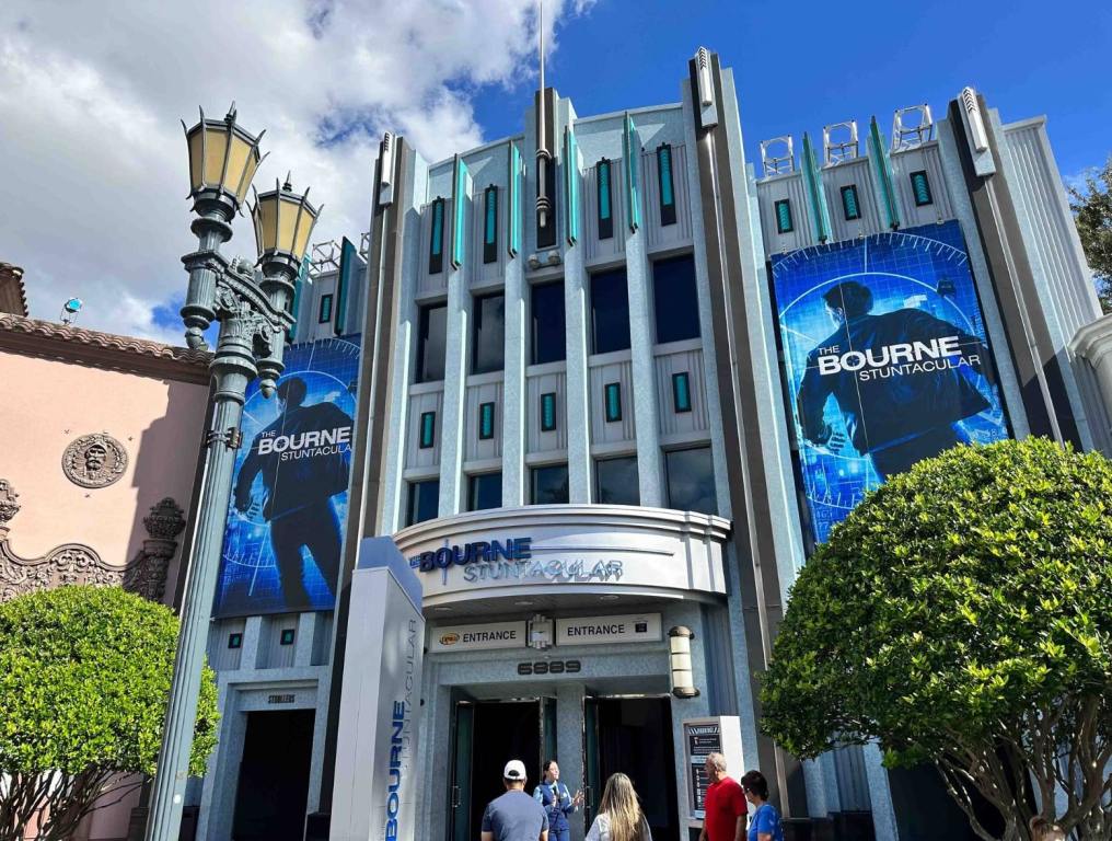 The Bourne Stuntacular entrance at universal Studios